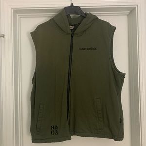 Green Harley Davidson Vest